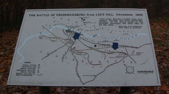 The Battle of Fredericksburg from Lee’s Hill, December, 1862 image. Click for full size.