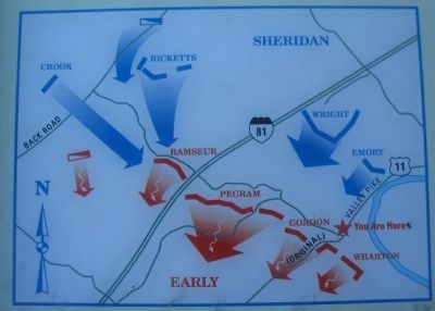 Battle of Fisher's Hill Map image. Click for full size.