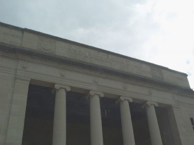 The Inscription over the Front Porch. Click for full size. The Inscription over the Front Porch image. Click for full size.