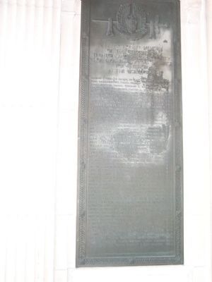 Name Plaque in the Left Rear Corner of Porch. Click for full size. Name Plaque in the Left Rear Corner of Porch image. Click for full size.