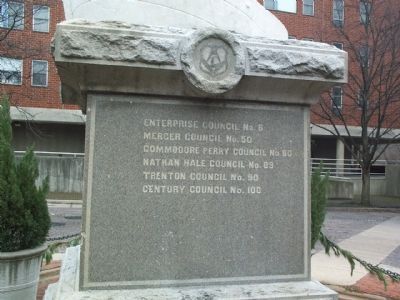 Washington Crossing the Delaware - pedestal right side. Click for full size. Washington Crossing the Delaware - pedestal right side image. Click for full size.