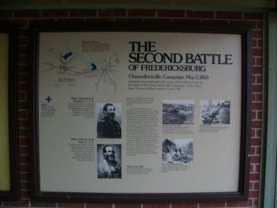 The Second Battle of Fredericksburg Marker image. Click for full size.
