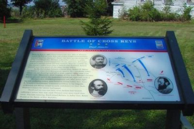 Battle of Cross Keys Marker. Click for full size. Battle of Cross Keys Marker image. Click for full size.