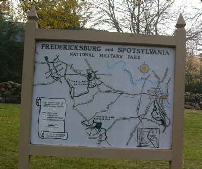 Map of the Fredericksburg Spotsylvania National Military Park image. Click for full size.
