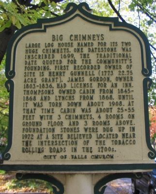 Big Chimneys Marker. Click for full size. Big Chimneys Marker image. Click for full size.