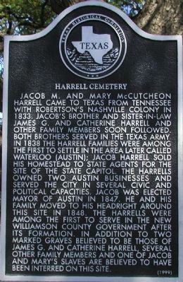 Harrell Cemetery Marker. Click for full size. Harrell Cemetery Marker image. Click for full size.
