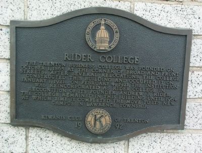 Rider College Marker image. Click for full size.
