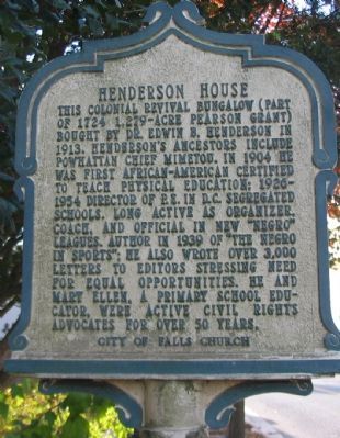 Henderson House Marker image. Click for full size.