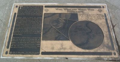 Who, What and Where were Sanhickans? Marker image. Click for full size.