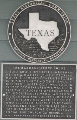 Harrell-Stone House Marker image. Click for full size.