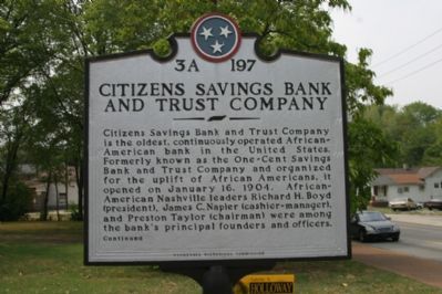 Citizens Savings Bank and Trust Company (Obverse) image. Click for full size.