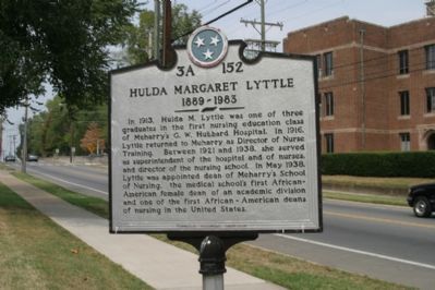 Hulda Margaret Lyttle Marker - Front image. Click for full size.