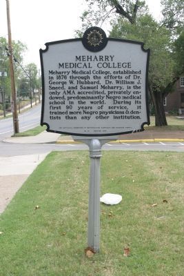Meharry Medical College Marker image. Click for full size.