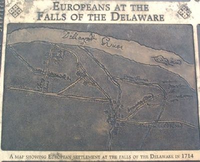 Europeans at the Falls of the Delaware Marker. Click for full size. Europeans at the Falls of the Delaware Marker image. Click for full size.