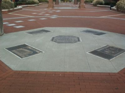 The four subject markers under the 17th Century Arch. Click for full size. The four subject markers under the 17th Century Arch image. Click for full size.