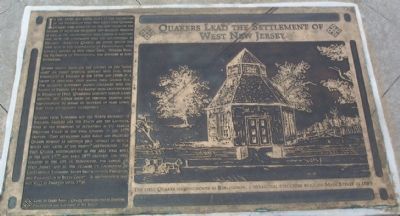 Quakers Lead the Settlement of West Jersey Marker. Click for full size. Quakers Lead the Settlement of West Jersey Marker image. Click for full size.