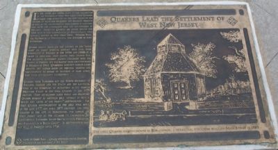 Quakers Lead the Settlement of West Jersey Marker image. Click for full size.