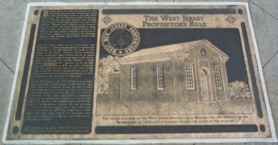 The West Jersey Proprietors Rule Marker. Click for full size. The West Jersey Proprietors Rule Marker image. Click for full size.