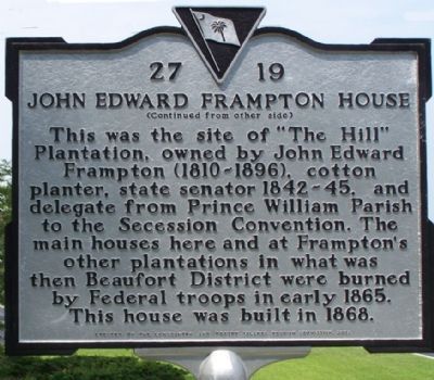 John Edward Framptom House Marker image. Click for full size.