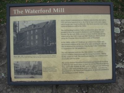 The Waterford Mill Marker. Click for full size. The Waterford Mill Marker image. Click for full size.