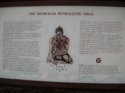 The Waikoloa Petroglyph Field Marker image. Click for full size.