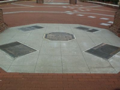 The four subject markers under the 18th Century Arch. Click for full size. The four subject markers under the 18th Century Arch image. Click for full size.