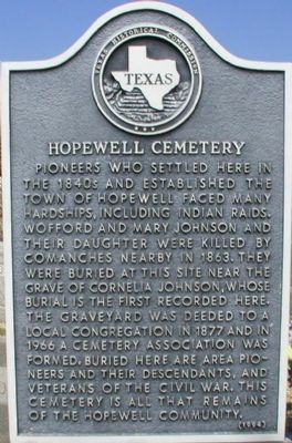 Hopewell Cemetery Marker image. Click for full size.