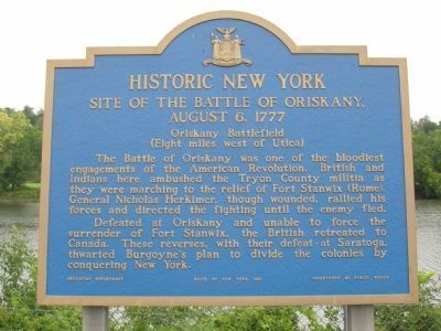 Historic New York - Site of The Battle of Oriskany image. Click for full size.