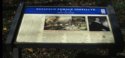 Patapsco Female Institute. Classes and Camps Marker image. Click for full size.