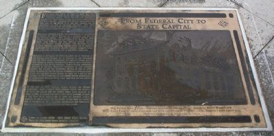 From Federal City to State Capital Marker. Click for full size. From Federal City to State Capital Marker image. Click for full size.