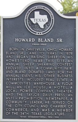 Howard Bland, Sr. Marker image. Click for full size.
