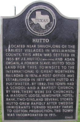 Hutto Marker image. Click for full size.