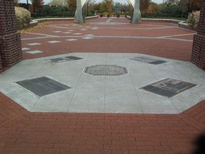 The four subject markers under the 19th Century Arch. Click for full size. The four subject markers under the 19th Century Arch image. Click for full size.