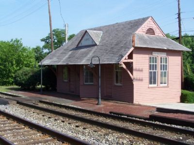 Historic Site ( B&O RR station) Marker. Click for full size. Historic Site ( B&O RR station) Marker image. Click for full size.