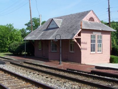 Historic Site ( B&O RR station) Marker image. Click for full size.