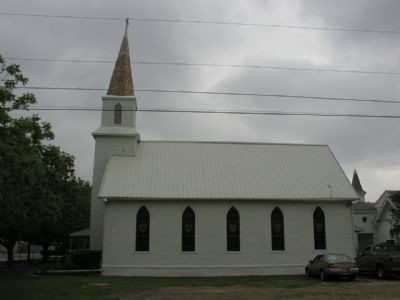 Hutto Evangelical Lutheran Church - Side View. Click for full size. Hutto Evangelical Lutheran Church - Side View image. Click for full size.