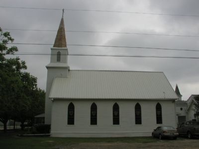 Hutto Evangelical Lutheran Church - Side View image. Click for full size.