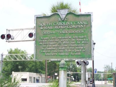 South Carolina Canal & Rail Road Company Marker image. Click for full size.