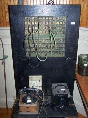 Old Southern Railroad Telephone Operator's Switchboard image. Click for full size.
