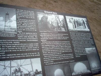Trinity Site Marker. Click for full size. Trinity Site Marker image. Click for full size.