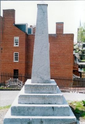 Monument for John Brown's Fort. Click for full size. Monument for John Brown's Fort image. Click for full size.