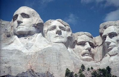 Mount Rushmore National Memorial, ca. 1992 image. Click for full size.