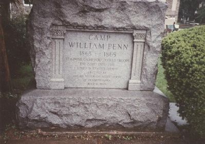 Camp William Penn Mermorial, Erected July 4, 1943 image. Click for full size.
