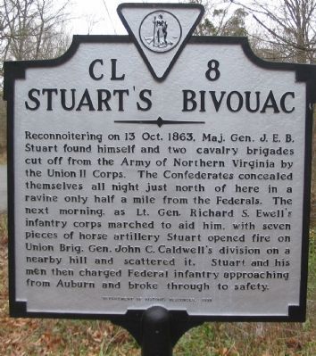 Stuart's Bivouac Marker image. Click for full size.
