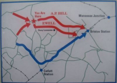 Bristoe Station Campaign Map image. Click for full size.