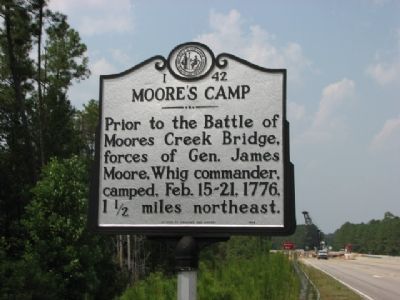Moore's Camp Marker. Click for full size. Moore's Camp Marker image. Click for full size.