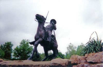The Buffalo Soldiers Monument, Sculptured by Eddie Dixon image. Click for full size.