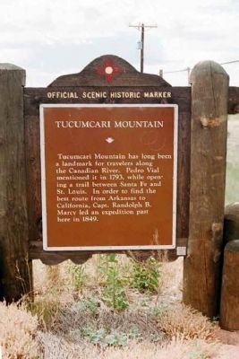 Tucumcari Mountain Marker image. Click for full size.