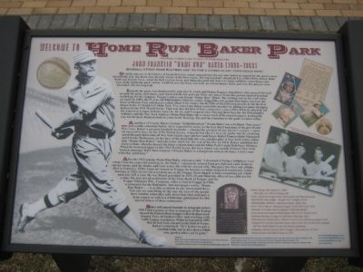 Home Run Baker Park Marker image. Click for full size.
