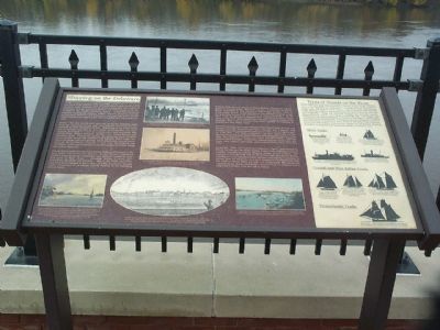 Shipping on the Delaware Marker image. Click for full size.